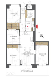 【間取り】ハウベストマンショングリーンヒル 