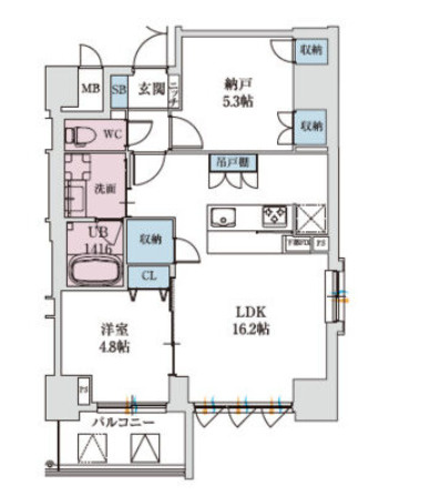 【間取り】 | スプランディッド上本町WEST
