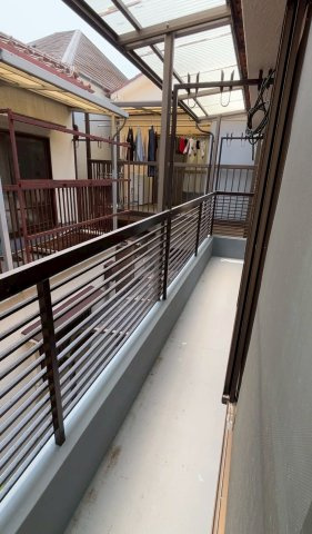 野田通貸家のバルコニー