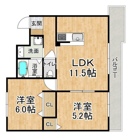サンクラッソ垂水五色山の間取り|※間取りが現況と異なる場合は現況を優先します※
