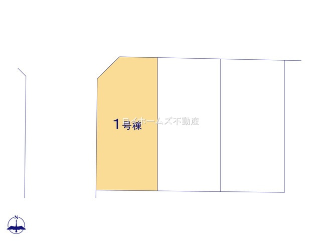 【区画図】 | 名古屋市中川区打中２丁目152『仲介料無料』新築戸建て | 1号棟
