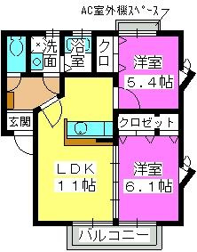 【間取り】 | サンハイツ高木