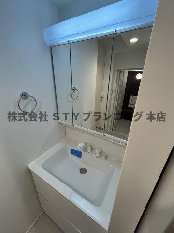 仲介手数料０円！ハーモニーテラス伝馬の独立洗面台