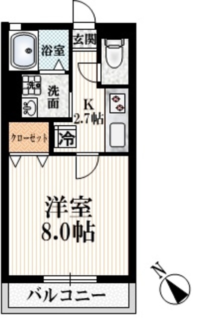 シャルマンハイツの間取り|陽当り良好★