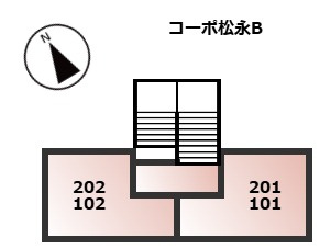 【区画図】 | コーポ松永B