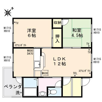 【間取り】 | コーポ松永B
