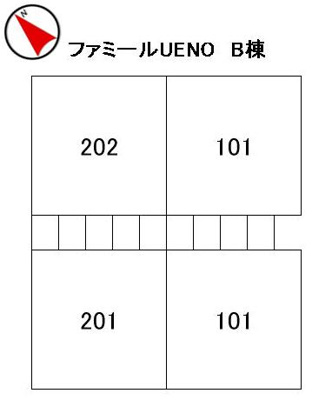 【区画図】 | ファミールウエノB