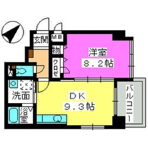 コンフォール博多駅南の間取り