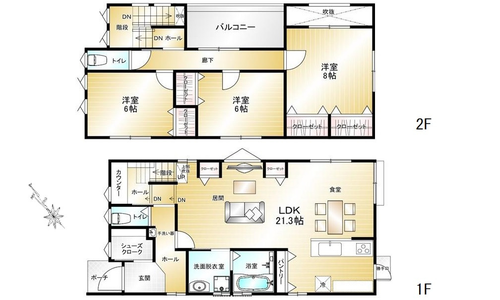 広島市安佐南区長楽寺１丁目の間取り
