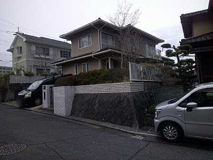 佐伯区観音台３丁目の前面道路含む現地写真