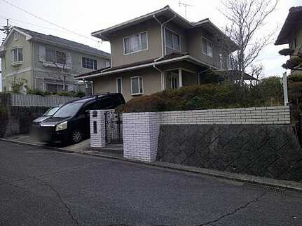 佐伯区観音台３丁目の前面道路含む現地写真