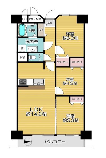 【間取り】 | 鶴見緑地コーポ
