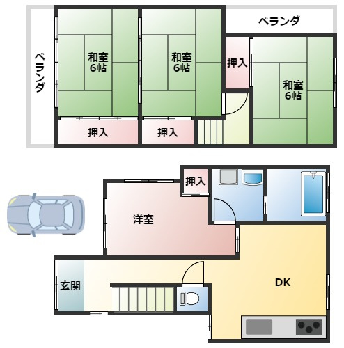 【間取り】 | はびきの5丁目戸建