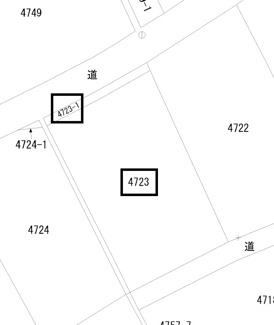 【土地図】 | 防府市台道4723他（農地）234坪