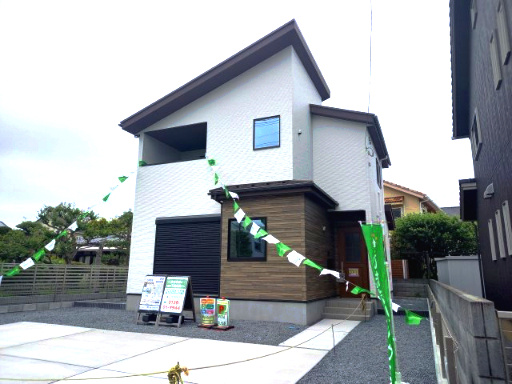 水戸市姫子　1期の外観|おしゃれな外観です