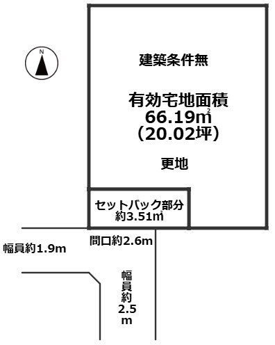 上京区紙屋川町 土地の土地図