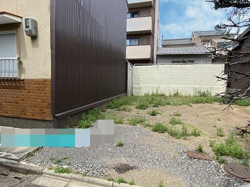上京区紙屋川町 土地の前面道路含む現地写真