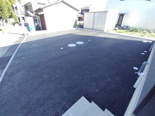 柳川市大和町豊原の新築一戸建の駐車場