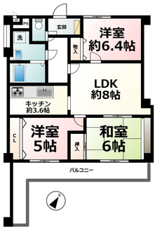 【間取り】 | ヴェルデ藤尾弐番館