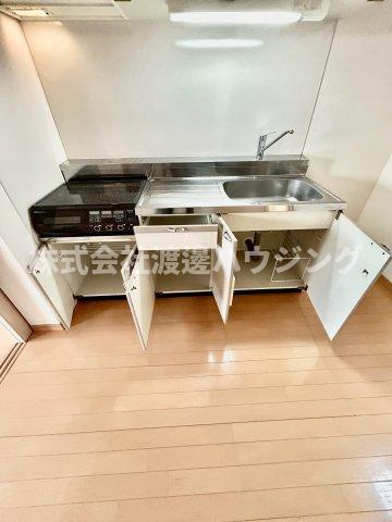 常陽第6ガーデンハイツのキッチン|キッチン下収納