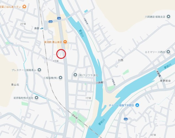 姫路市青山北1丁目　JR「余部駅」徒歩5分の地図