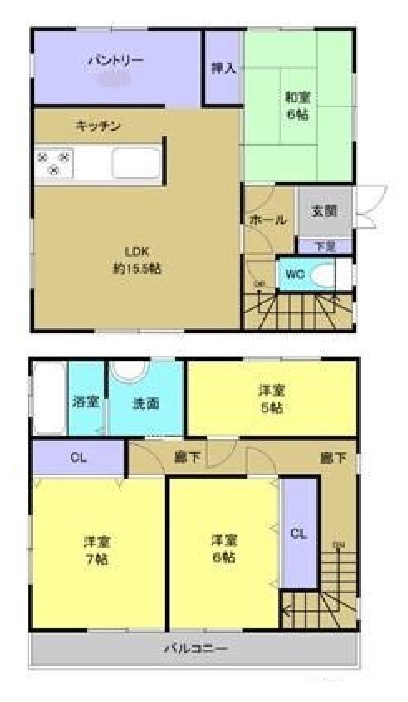 日高郡美浜町和田・中古戸建・115876の間取り