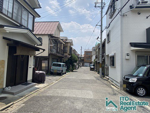 上京区 利生町 土地の前面道路含む現地写真