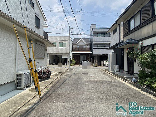 上京区 利生町 土地の前面道路含む現地写真