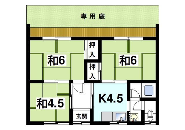 今井貸家の間取り