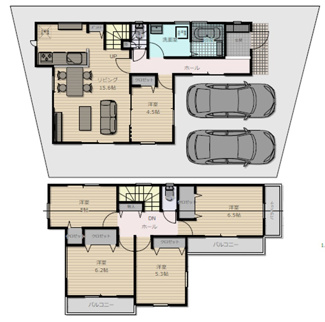 【参考プラン】 | 弊社売主物件 昭島市田中1丁目　売地　【全1区画】