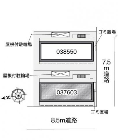 さいたま市南区鹿手袋２丁目の賃貸マンションの区画図