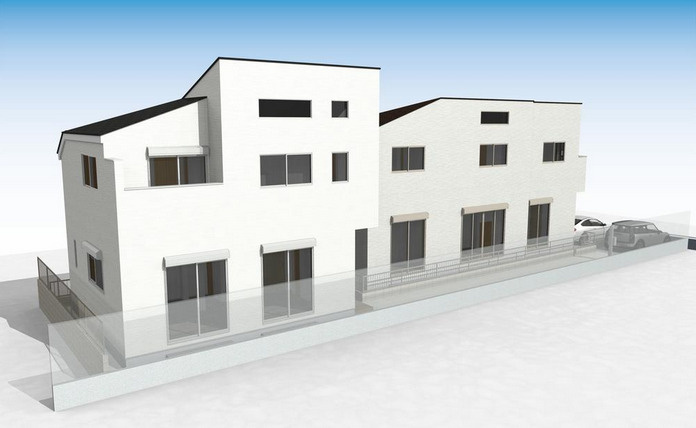 練馬区東大泉7丁目　住環境良好　土地30坪超戸建　の外観パース