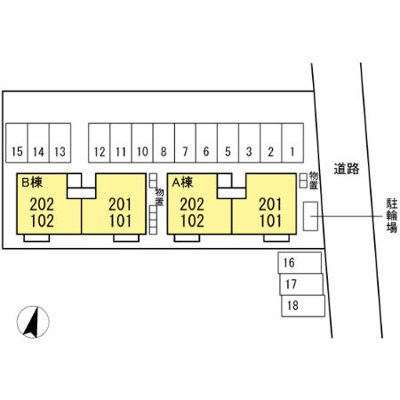 【区画図】 | オリゾン Ｂ