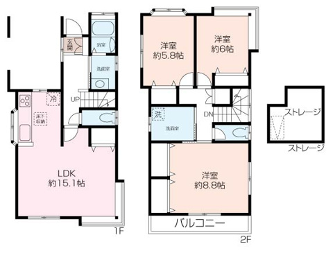 庭×ゆとりの空間 上和田中古戸建の画像