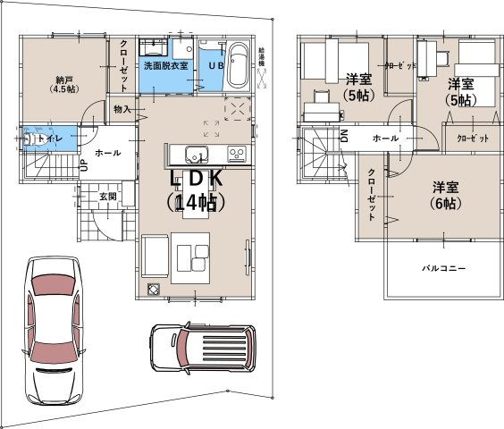 【間取り】の画像