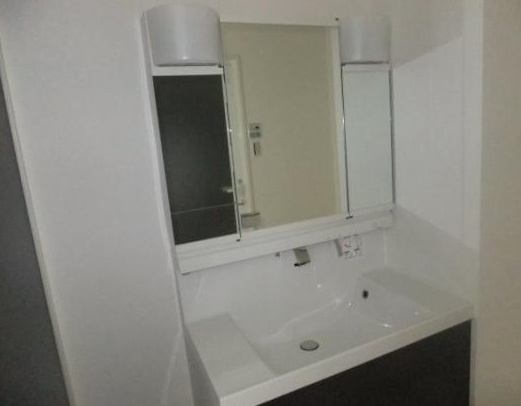 ウイル一社の洗面所