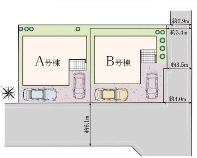 さいたま市西区指扇775番　新築一戸建て　ハートフルタウン　Bの区画図|B号棟