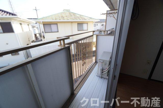 コーポラス津森のバルコニー