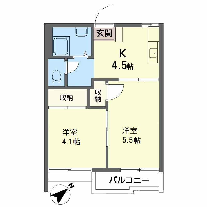 コーポラス津森の間取り