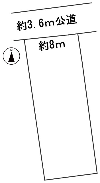 ６５５６５　岐阜市鏡島西１丁目土地の区画図