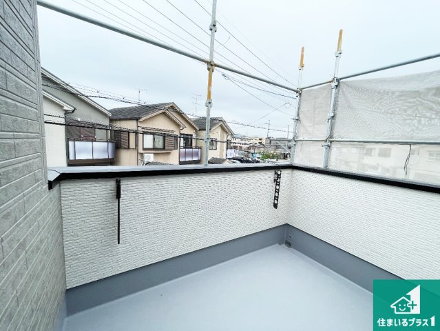 宇治市五ケ庄上村　第25-1期　新築一戸建てのバルコニー|日当たりのよいバルコニー！お部屋が開放的に！