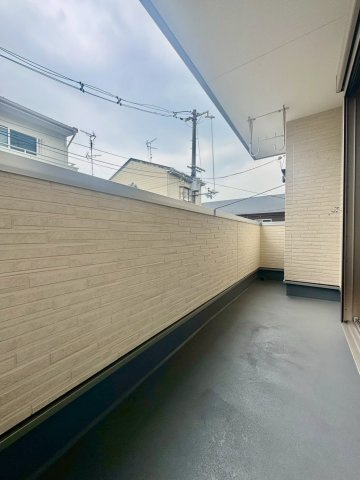 寝屋川市黒原橘町のバルコニー