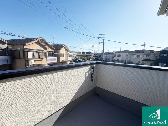 宇治市五ケ庄上村　第25-1期　新築一戸建てのバルコニー|日当たりのよいバルコニー！お部屋が開放的に！