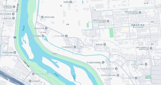 宇治市五ケ庄上村　第25-1期　新築一戸建ての地図