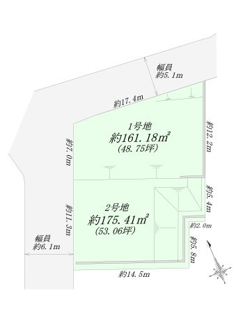 ヴィレッタの杜 仁川町6丁目Ｂの区画図