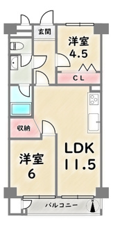 【間取り】 | 西京極ガーデンハイツ