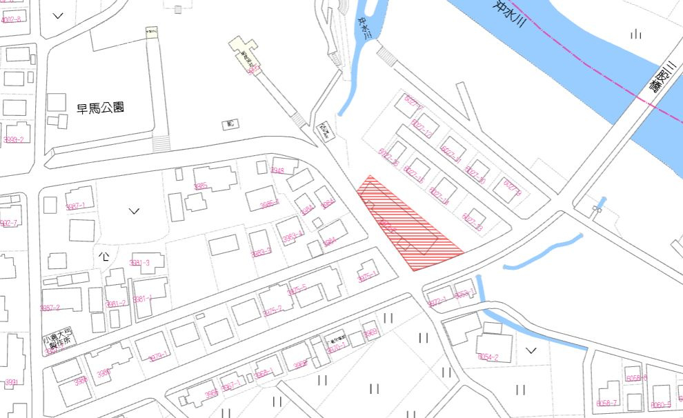 北諸県郡三股町大字樺山の売地の土地図