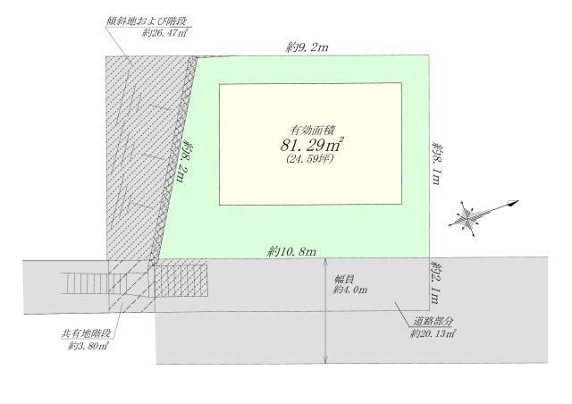 ヴィレッタの杜　仁川百合野町Ｃの区画図