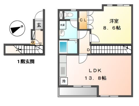 ＥＴＯＩＬＥｍａｅｋａｗａ（エトワール前川）の間取り