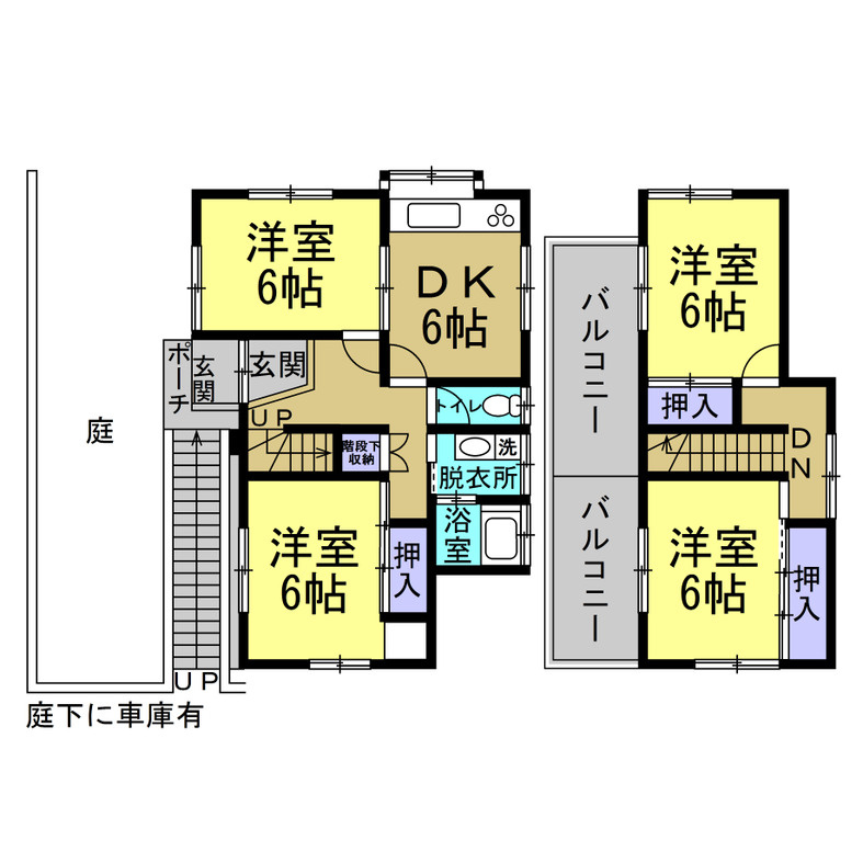 柊町一軒家の間取り